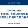 GPT を活用した問い合わせ業務の効率向上に向けた取り組み