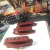 ダークレッドシングルスタック制作中　Rugir Pickups