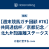 【週末競馬ガチ回顧 #76】共同通信杯／京都記念／北九州短距離ステークス