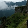 雨の中、津和野城跡に登ってきた。