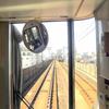 前方から来た7200系電車