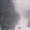 雪の舞う根室本線を往く、タラコ色のキハ40-1749を撮る！