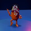 Blenderで作ったコンタックさんをディスコに立たせる