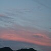 11月はじめの夕焼け