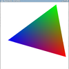 OpenGLを学ぼうと足掻く 三角形を回転