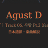 Agust D 사람 Pt.2 ( feat.IU ) 【日本語歌詞 / 和訳 / 解説】BTS SUGA