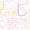 　Twitterキーワード[#daihyo]　06/03_20:03から60分のつぶやき雲