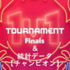 ALL-STAR 2019 １vs１Tournament Finals＆チャンピオン統計【対戦結果まとめ】