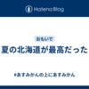夏の北海道が最高だった