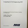 国際会議録新刊案内: International Workshop on Computing in Civil Engineering 2015 (Proceedings) ご注文受付