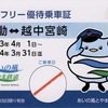 本日の切符：あいの風とやま鉄道 1日フリー優待乗車証