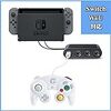 【E-game】 Nintendo Switch 対応 ゲームキューブコントローラ 接続タップ WiiU スマブラ 対応 (日本語説明書 & 1年保証付き)