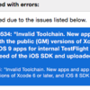 【Xcode7,iOS9】エラー解決：ERROR ITMS-90534:"Invalid Toolchain.New apps and app updates must be built with the public (GM) versions of Xcode 6 or later, and iOS 8 SDK or later. iOS 9 apps for internal TestFlight testers must be built with the latest seed 