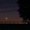 月と地球照【10月２日撮影】