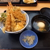 夢庵 月見天丼と生ビール