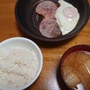 ハムエッグ→焼きうどん