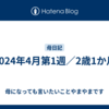 2024年4月第1週／2歳1か月