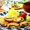 ☆豚薄切り肉のチーズサンドかつ＆えのきの酒いり☆