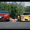 極限公道車 ラディカル RXC Turbo 500 vs テスラ モデルS 加速対決動画