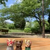 つのねこさんと公園へ。