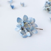 紫陽花を愛でる｜水色紫陽花の革花アクセサリー7作品
