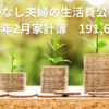 子なし夫婦の生活費公開|2024年2月家計簿　191,615円