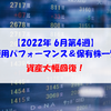 【株式】週間運用パフォーマンス＆保有株一覧（2022.6.24時点） 資産大幅回復！