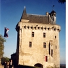 シノン城の時計の塔門（ロワール地方、フランス）