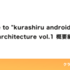 Guide to "kurashiru android" app architecture vol.1 概要編
