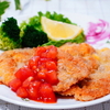豚ロース薄切り肉のパン粉焼き＆小松菜とかにかまの和風マヨサラダ 