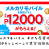 メルカリモバイル ギガを売買可能なMVNO 12000Pキャンペーンで黒字回線化も可能？