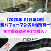 【株式】週間運用パフォーマンス＆保有株一覧（2020.11.27時点） 株主優待銘柄を2つ購入！