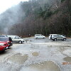 燕山荘（雨です）