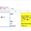 Spreadsheetでyamlファイルを作る