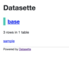 datasetteでお手軽にSQLiteでJSON APIを作る　その１：導入編