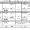 1月のショートケアプログラム予定