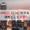 eMAXIS Slimに対する漠然とした不安