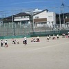 １年生：体育　かけっこ、リレー遊び