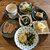 鎌倉土鍋ごはん。タリーズ／アメリカーノ。鎌倉紅谷小町横路店カフェ／ソイカフェ。納豆玉子かけごはん。