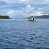 大雨の Raiatea ライアテア島。