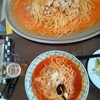 大盛りパスタって初めて見た。