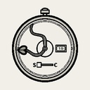 古時計にワニ革着せて