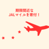 期限間近なJALマイルを寄付！