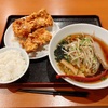 誉田の王府で、唐揚げセットに大ライスを追加したら激しく後悔した。