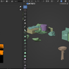 Blenderで作った、カセットハウスのUV展開♪　キッチン用品　＃21