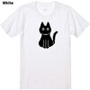 ドット絵黒猫プリントTシャツ 当店オリジナル商品。