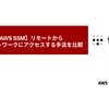 【Tailscale vs AWS SSM】リモートからオフィスネットワークにアクセスする手法を比較