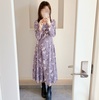 【2024秋コーデ】プロポぼかし花柄ワンピースとUNIQLOガーディガンできれいめカジュアル