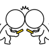 目の前にいる人とLine？
