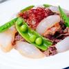 牛肉と新玉ねぎの甘辛炒め＆新じゃがいもの明太マヨ焼き